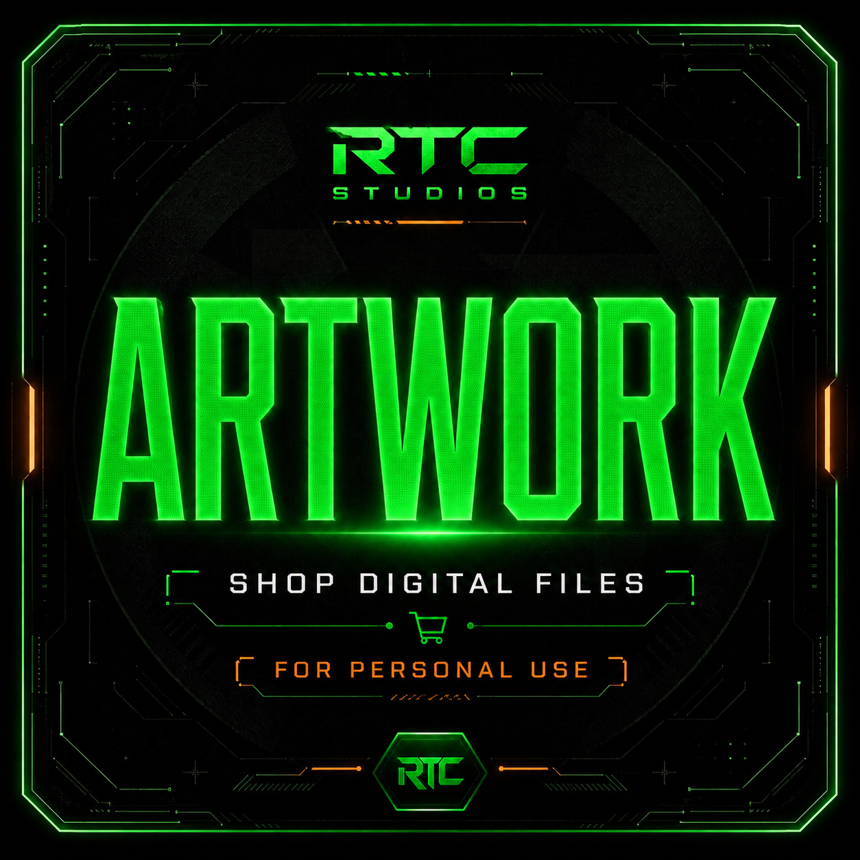 RTC Studios branded Artwork digital files preview