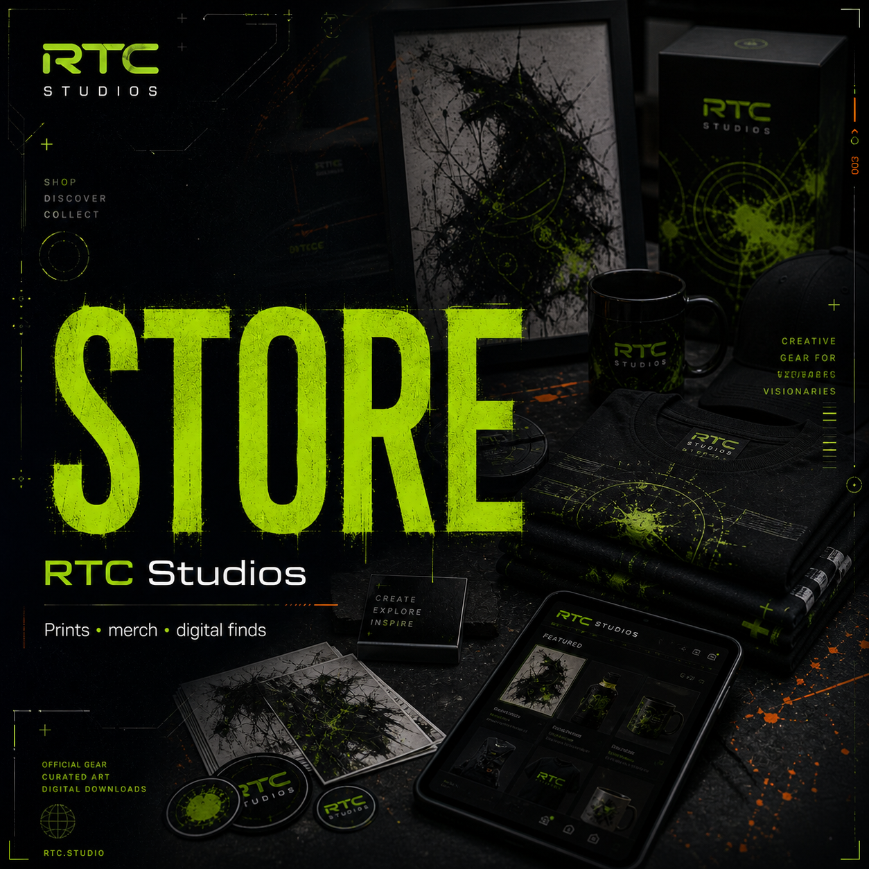 RTC Studios branded Store section preview