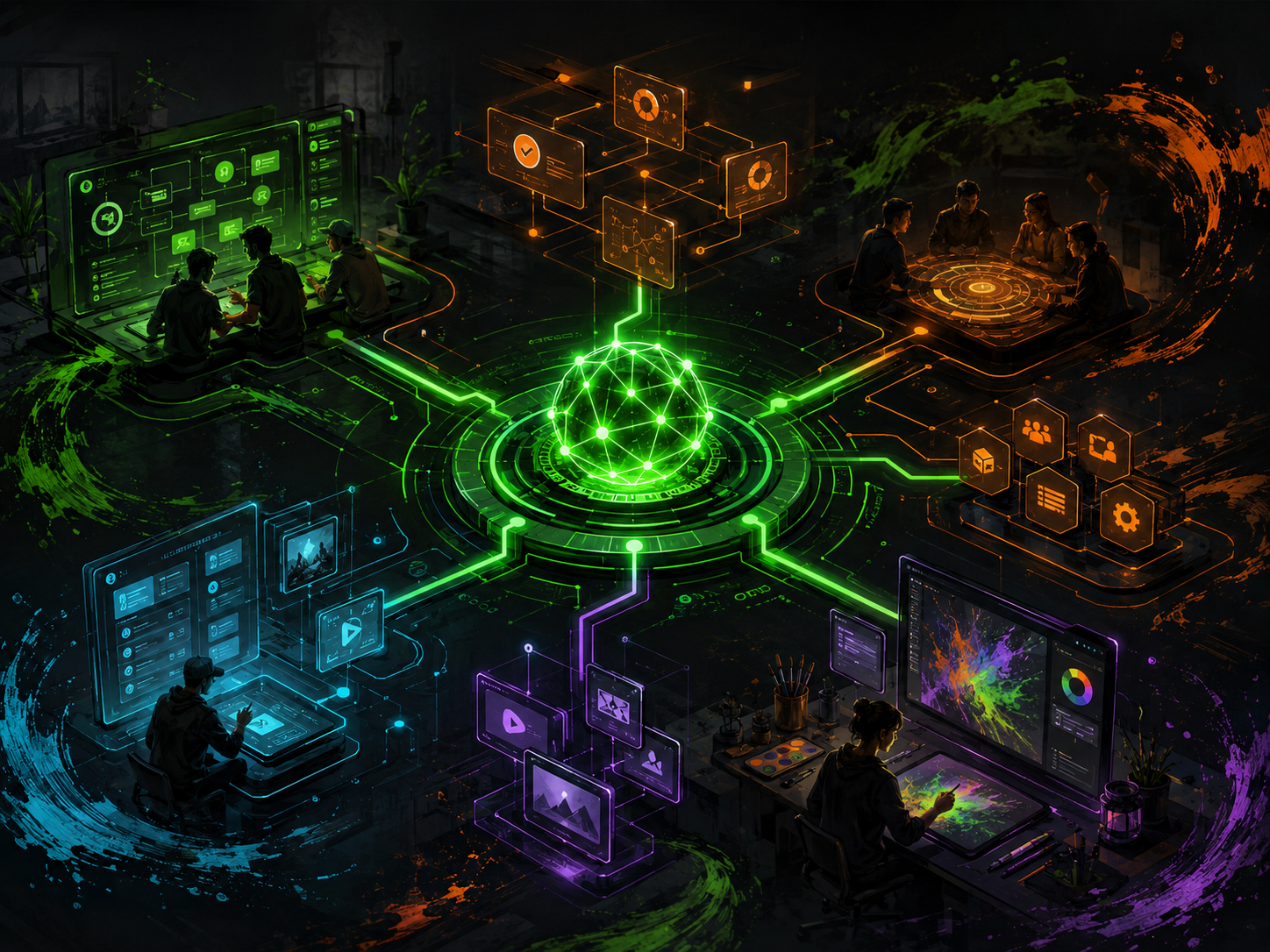 Business Hub destination artwork