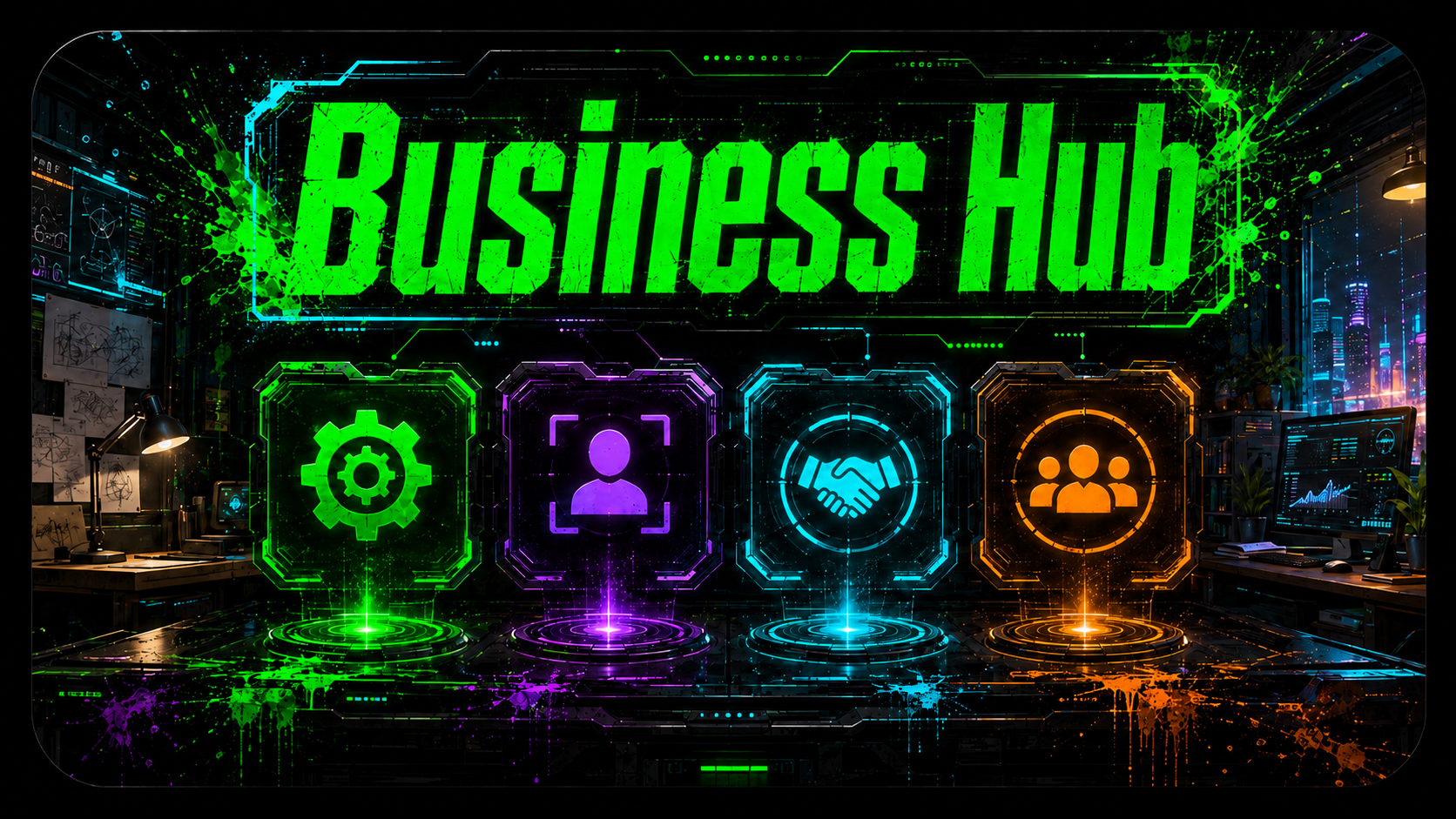 Business Hub destination artwork
