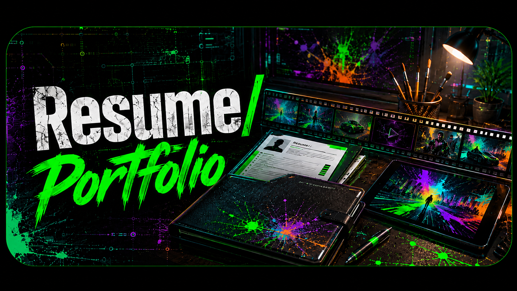 Résumé and portfolio destination artwork