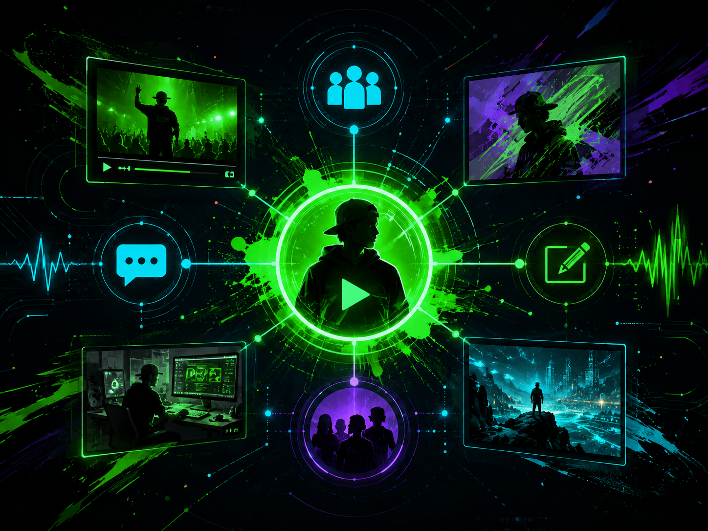 Social destination artwork