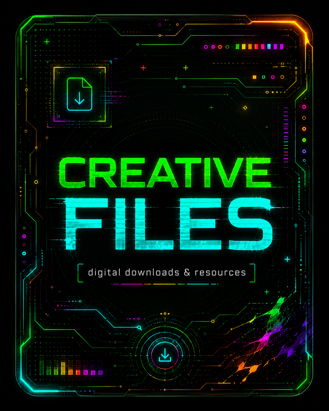 Abstract preview representing creative digital files